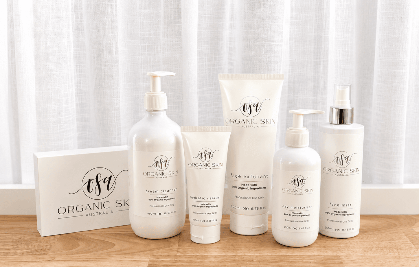 The Organic Skin Australia certified-organic skincare range